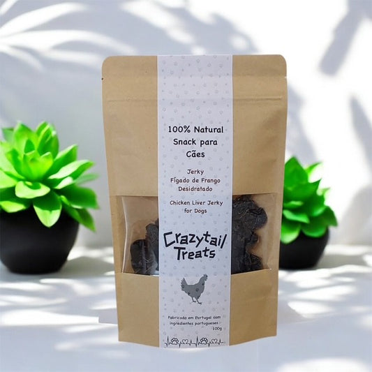 2. Figado de Frango Desidratado / Chicken Liver Jerky (4 pacotes e entrega incluída)