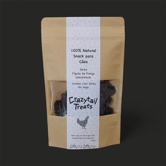 2. Figado de Frango Desidratado / Chicken Liver Jerky (4 pacotes e entrega incluída)