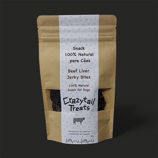 3. Fígado de Vaca Desidratado / Beef Liver Jerky Bites (4 pacotes e entrega incluída)